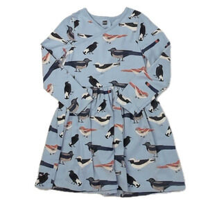 Tea Collection Girls Blue Birds Dress size: 5T